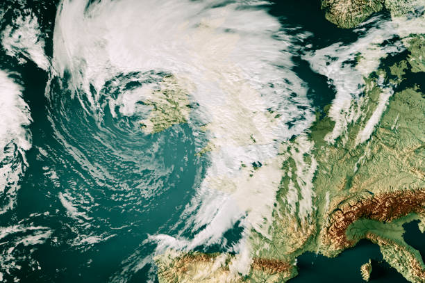 istock Storm Agnes 2023 Cloud Map Ireland 3D Render Color 1716650434
