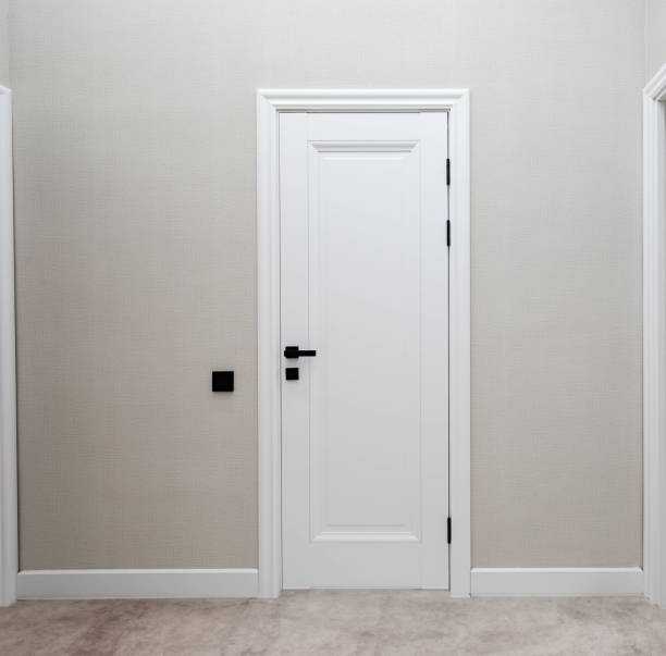 istock White interior door in the modern interior 1716653770