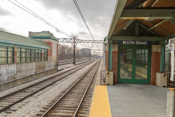 istock Empty El Station in Chicago, Illinois 1716659422