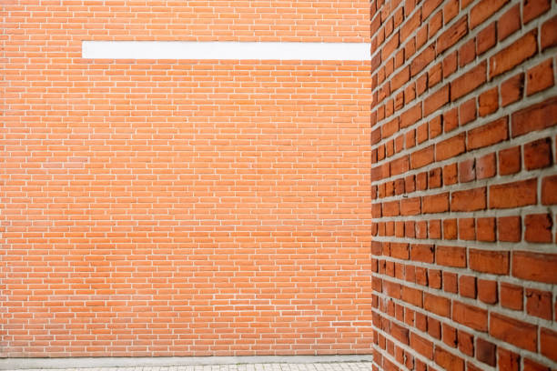 istock Texture of a red brick wall, flat photography as a background. 1716693885