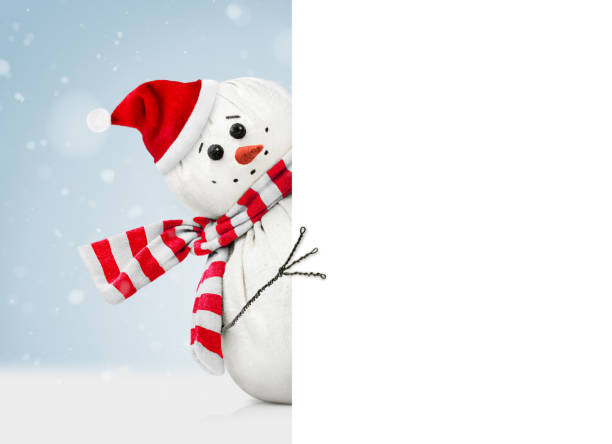 istock christmas card with cute snowman 1716722544