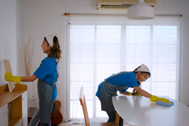 istock House keeper clean living room. 1716727446