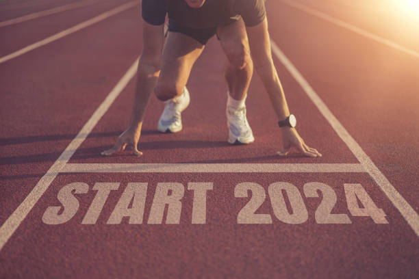 istock concept of moving forward towards success in 2024. 1716745502