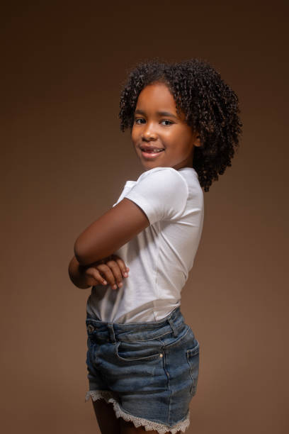 istock Studio portrait of a black girl 1716791808