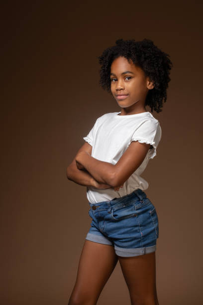 istock Studio portrait of a black girl 1716793561
