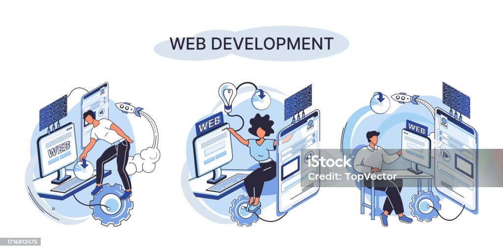 Web Development Coding And Programming Creation Digital Software Mobile ...