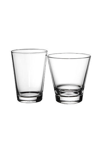 The glass is clear, the background and the image are separated.