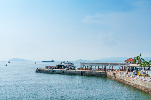 Pier at Wailingding Island, Zhuhai City, Guangdong Province, China