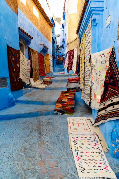 istock Alley and stairs in Chefchaouen, Morocco 1716879009