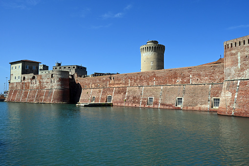 The Fortezza Vecchia in the city of Livorno in Tuscany