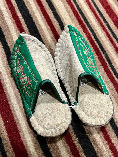 Traditional Kyrgyzstani slippers