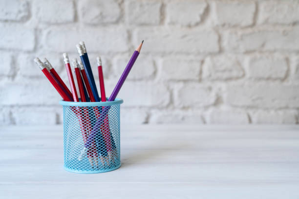 istock Group of pencils in pencil holder 1716979134
