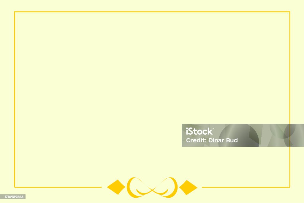 Yellow Frame Shape Yellow Frame With Color Background Stock Illustration - Download Image ...