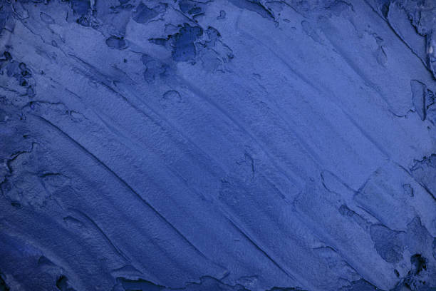 Blueberry  ice cream texture. Top view. stock photo