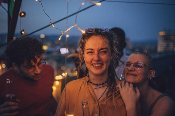 istock Friends on rooftop party 1717000656