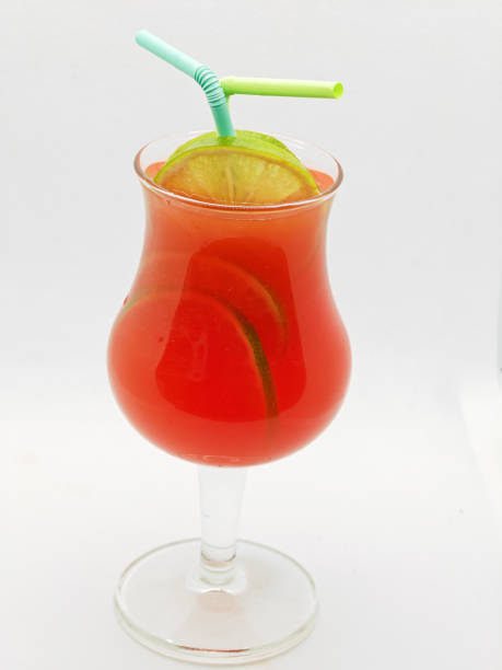 istock red cocktail decorated with lime on a white background 1717019632