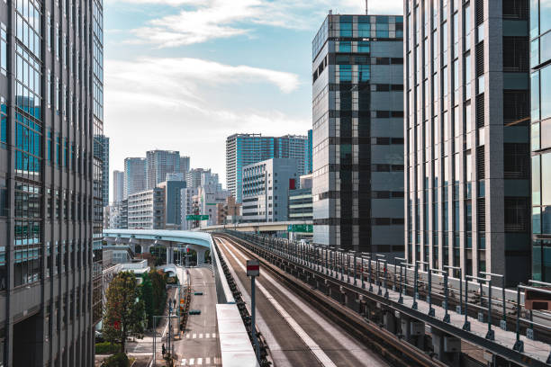 istock Cityscape from monorail sky train in Tokyo 1717052448