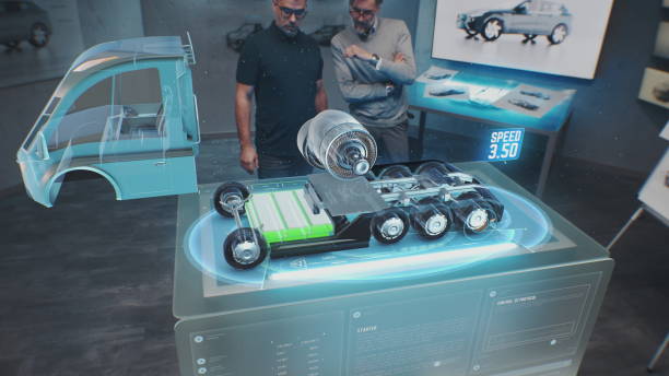 istock 3D holographic model of modern truck developing 1717089032