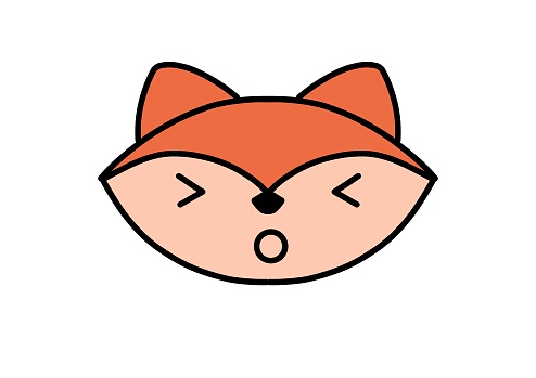 Fox Emoji Persevering Face