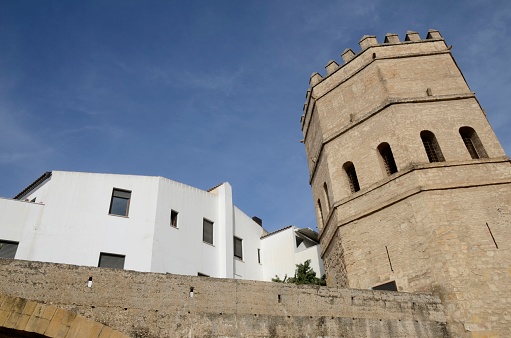 The Silver Tower, with an octagonal plan, built in the thierteen century by the Almohads and was part of the walls that surrounded the city of Seville.