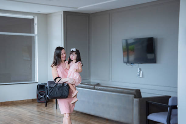 istock Mother  and young daughter at home 1717143030