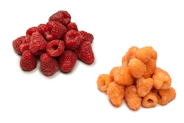 istock Tasty raspberries isolated on  white background. 1717159841