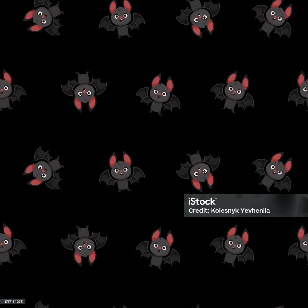 Random Bat Pattern Bat Pattern Stock Illustration - Download Image Now - Abstract, Animal ...