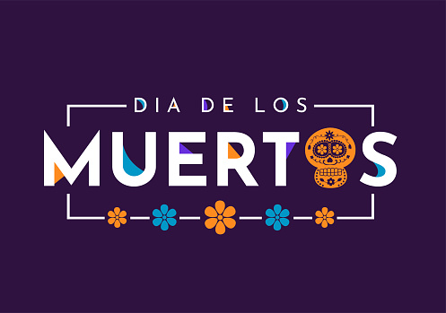 Dia de los Muertos. Day of the Dead poster, background. Vector illustration. EPS10
