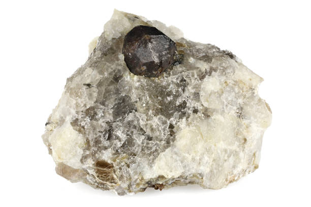 istock garnet on quartz matrix from Wachau, Austria 1717207664