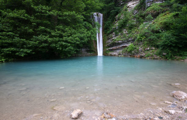 A view from Sinop Erfelek Waterfall in Turkey