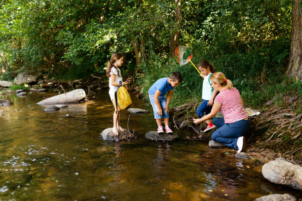 istock Children exploring nature together with their teacher 1717254852