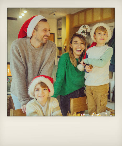 istock Christmas family portrait 1717263161