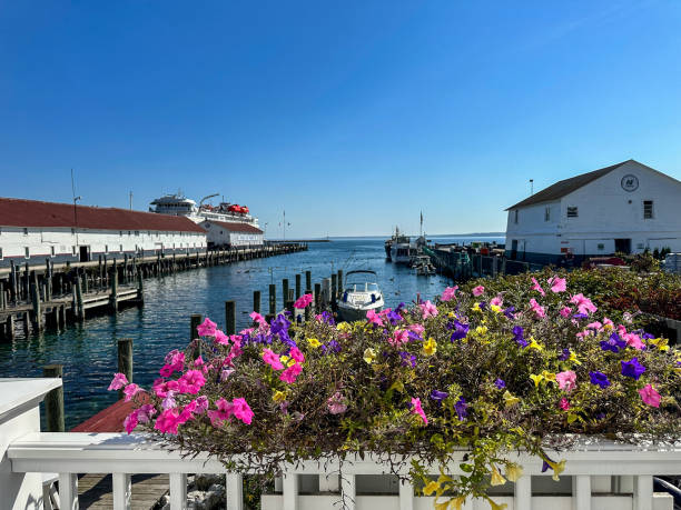 istock Scenic view of Mackinac Island harbor 1717268205