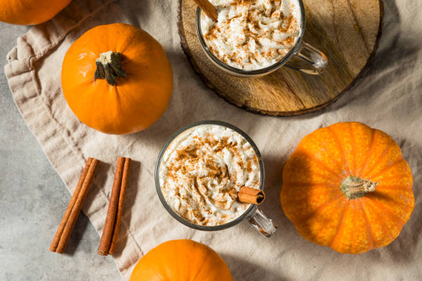 Warm Seasonal Pumpkin Spice Latte