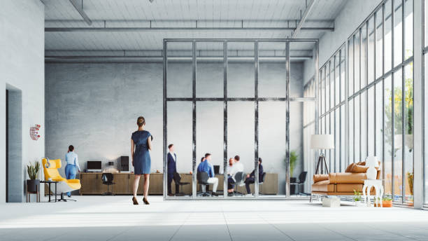 istock Business people in the modern office 1717326392