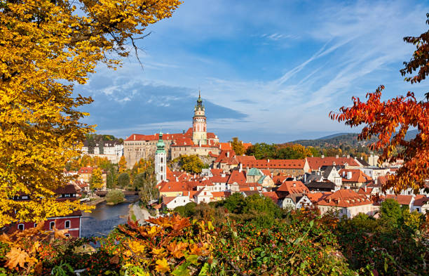 istock Old town Cesky Krumlov at autumn 1717348610