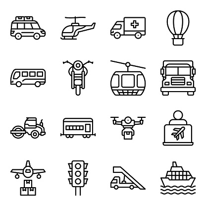 Are you looking for all vehicle transports in one compact pack? Here we bring you with transport icons in style. Happy Designing!