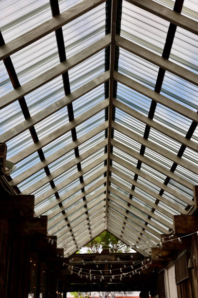 istock Sunlight coming through the clear story window over the breezeway 1717406111