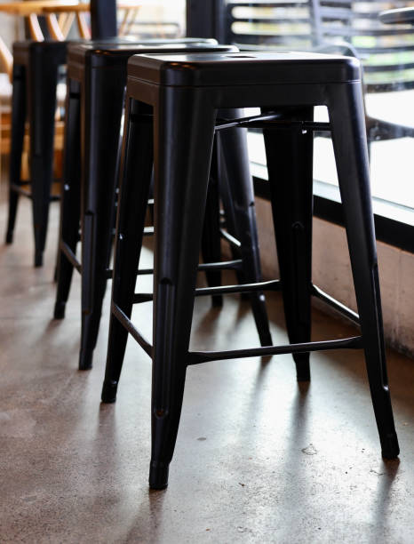istock A row of old fashioned metal counter stools 1717411813