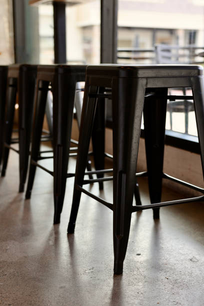 istock A row of old fashioned metal counter stools 1717411820