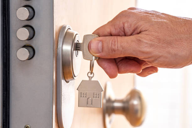 istock HAND LOCKING HOME REINFORCED ANTI-THEFT FRONT DOOR. 1717432041