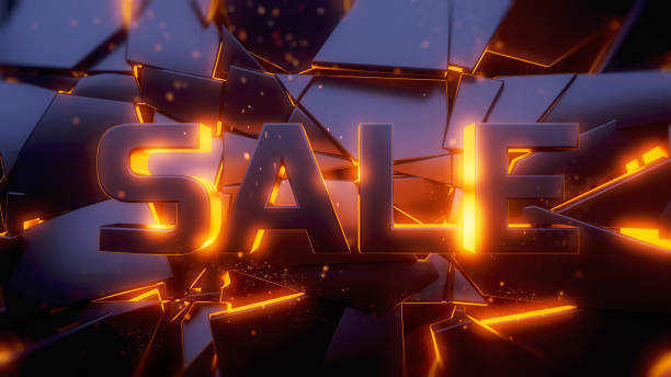istock Sale 3d text footage background, explosion power design 1717440009
