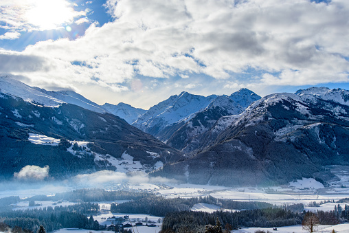 Aussicht von Paß Thurn auf Hollersbach im Pinzgau