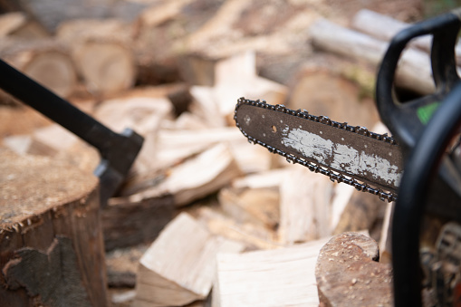 Firewood preparing for season