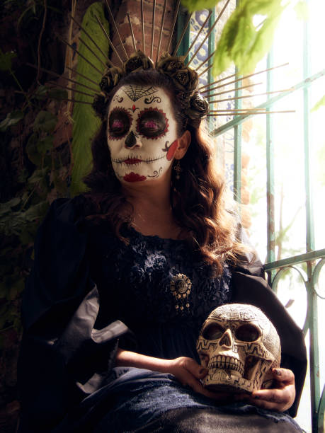 istock Mexican woman dressed up as a catrina 1717579175