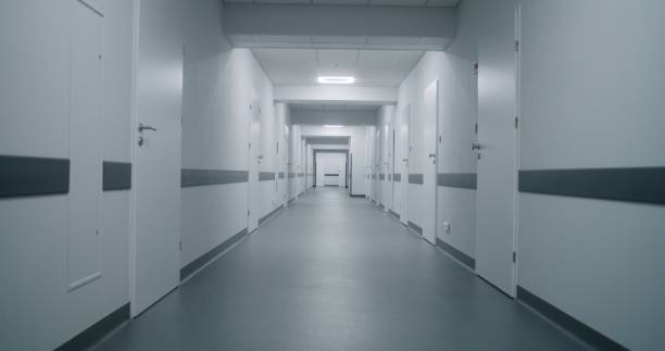 istock Modern medical center closed on quarantine 1717595235