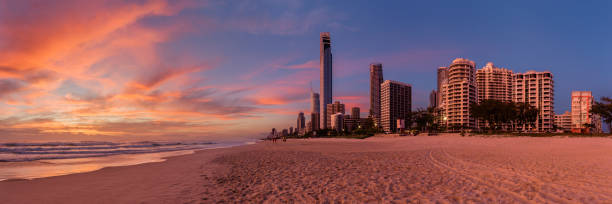 istock Panorama of Surfers Paradise at sunrise 1717665937
