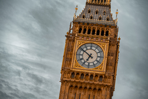 Closeup Of Big Bens Clock Face Stock Photo - Download Image Now