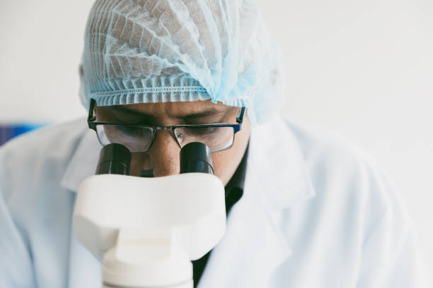 istock Indian researcher in lap. 1717694801