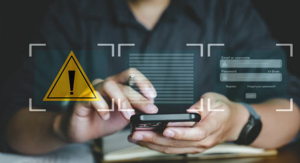 istock Alert warning popup and error system showing. cyber attack and emergency information on online network. 1717711829